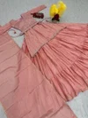 PC 434 Chinon Embroidery Sequence Work Lehenga With Crop Top Dupatta Wholesale In India